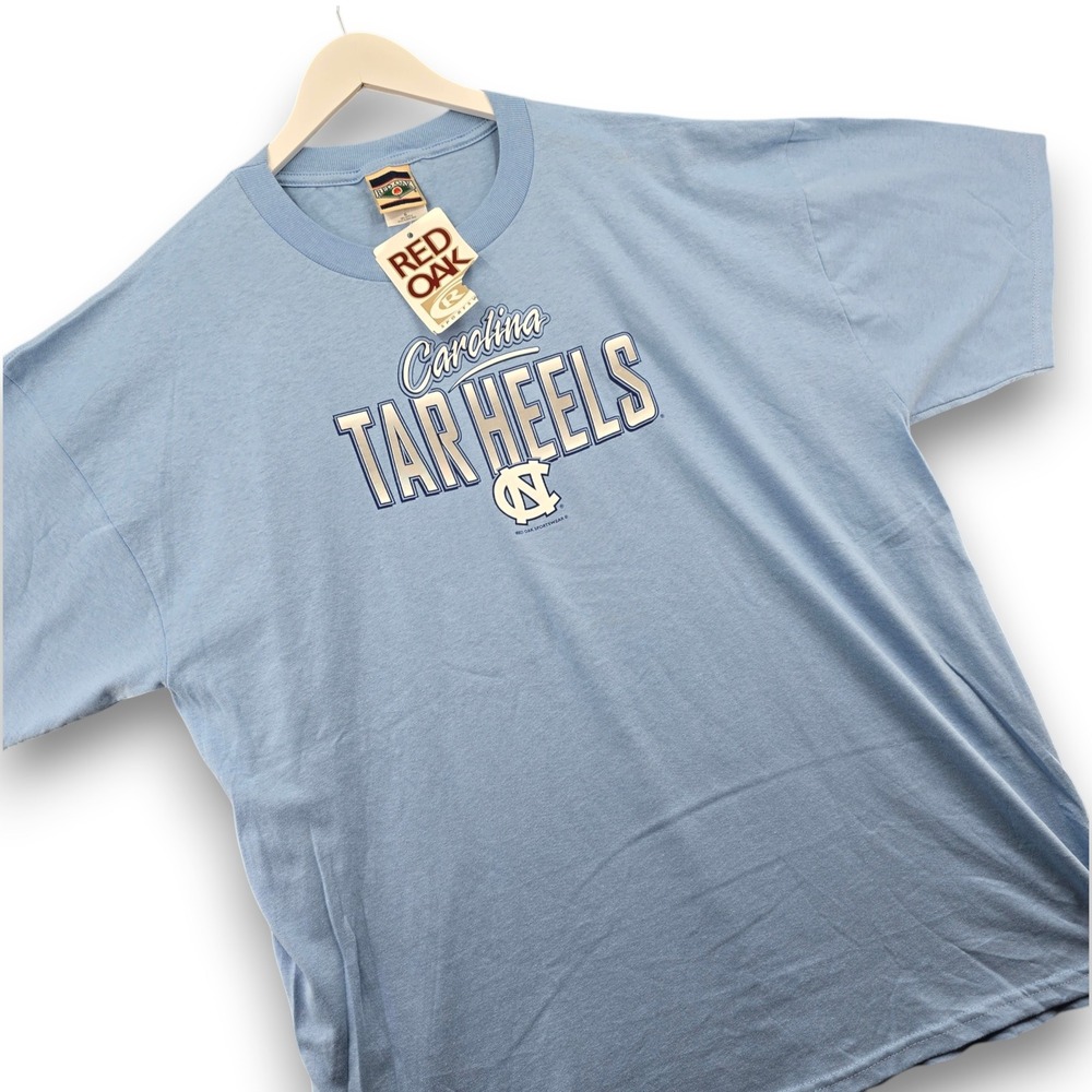 Red Oak North Carolina Tar Heels T Shirt Mens XL Blue Cotton Graphic Tee NWT